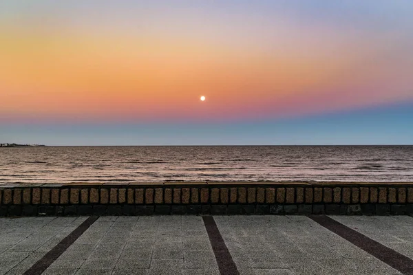 Lege Beach Boardwalk, Montevideo, Uruguay — Stockfoto
