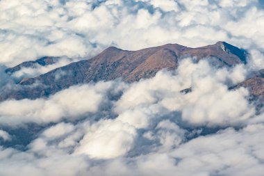 Andes Dağları havadan görünümü, Şili