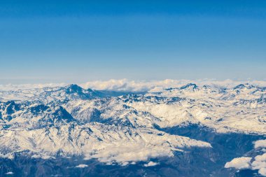Andes dağ hava görünümü, Şili