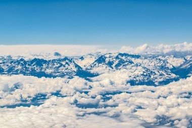 Andes dağ hava görünümü, Şili
