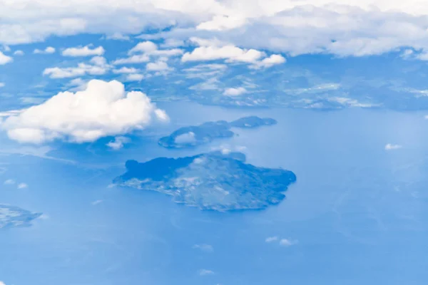 ジャンキーウェ湖航空写真ビュー、チリ — ストック写真