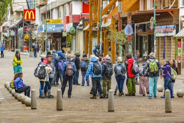Bariloche Merkezi, Arjantin, turist gurup