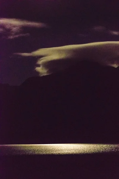 Lake Night Scene, Patagonia, Chile — Stock Photo, Image