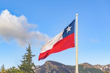 Chille Flag, Coyahique, Chile
