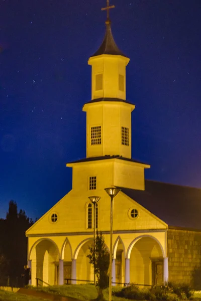 Iglesia Rilan, Chiloé, Chile — Foto de Stock