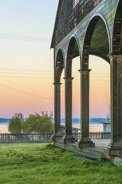 Quinchao Kościół, Wyspa Chiloe, Chile — Zdjęcie stockowe