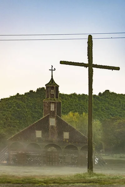 Quinchao Kościół, Wyspa Chiloe, Chile — Zdjęcie stockowe