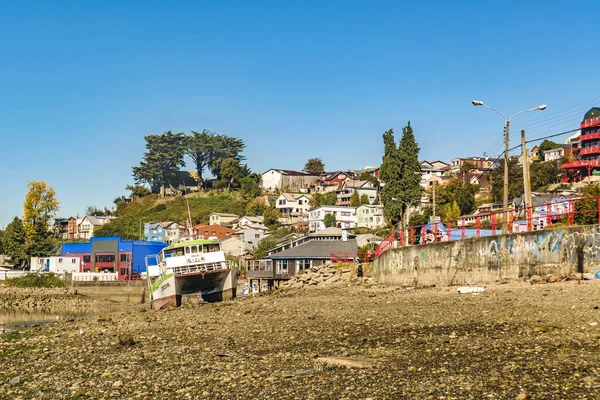 Stone Beach at Castro, Chiloe Island, Chile — Stock Photo, Image