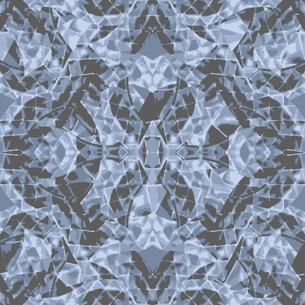 Cristal formas geométricas sin costura patrón mosaico —  Fotos de Stock