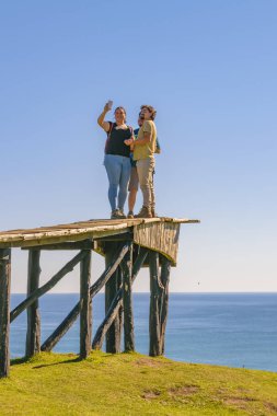 Dock ruhlar bakış açısının, Chiloe Adası, Şili