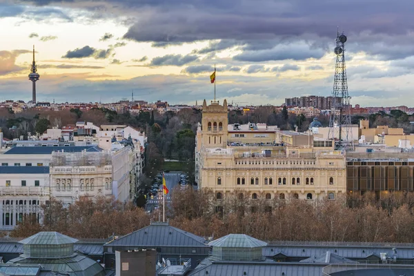 Luftaufnahme Madrids Stadtbild — Stockfoto