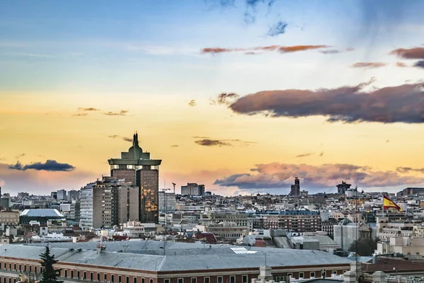 Luftaufnahme Madrids Stadtbild — Stockfoto