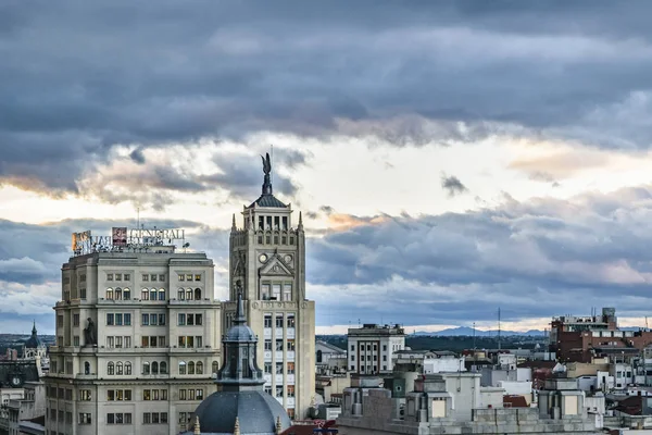 Luftaufnahme Madrids Stadtbild — Stockfoto