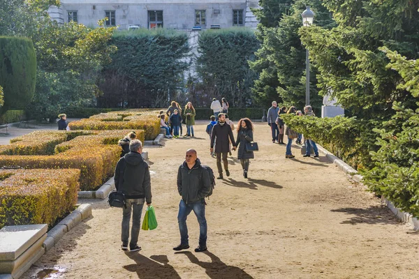 Royal Palace Garden, Madrid, Spanyolország — Stock Fotó