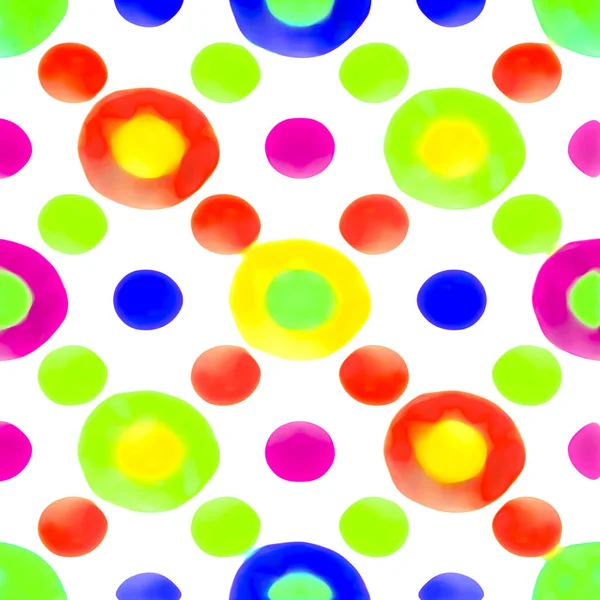 Cercles multicolores motif motif sans couture — Photo