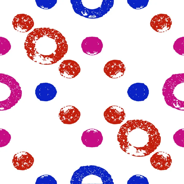 Círculos Formas Motivo Diseño Patrón Sin Costuras Tonos Multicolores —  Fotos de Stock