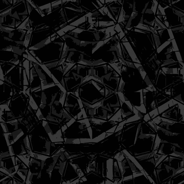 Sötét Tech geometriai Seamless Pattern — Stock Fotó