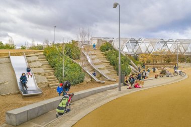 Arganzuela ilçe Park, Madrid, İspanya