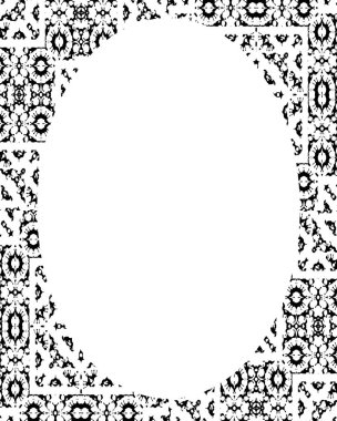 Daire çerçeve arka plan ile dekore edilmiş sınırları