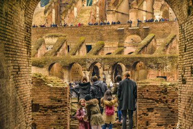 Roma Kolezyum iç görünüm, Roma, İtalya