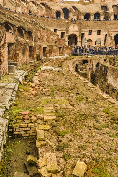 Coliseu Romano Vista Interior, Roma, Itália — Fotografia de Stock