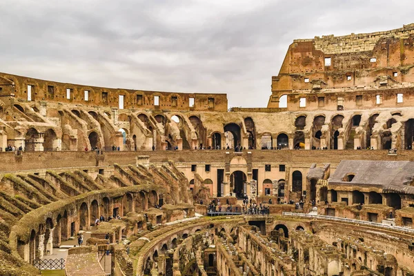 Roman Coliseum Interior View, Roma, Italia — Foto Stock