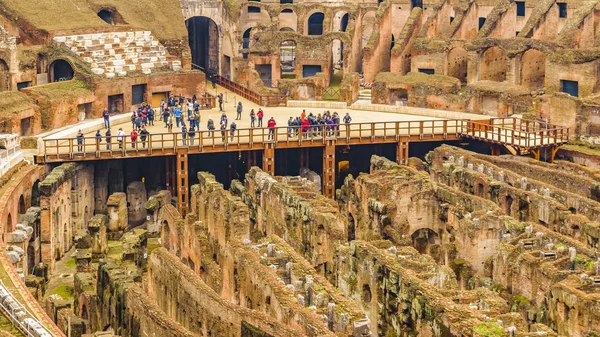 Roman Coliseum Interior View, Roma, Italia — Foto Stock