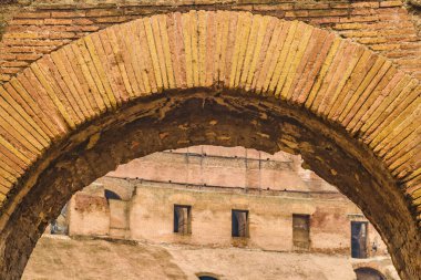 Roma Kolezyum ayrıntı görünümü, Roma, İtalya