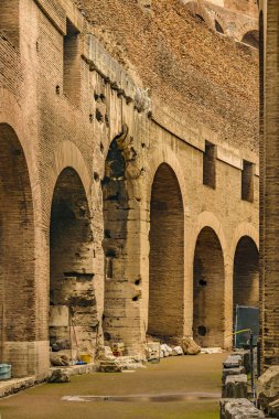 Roma Kolezyum ayrıntı görünümü, Roma, İtalya