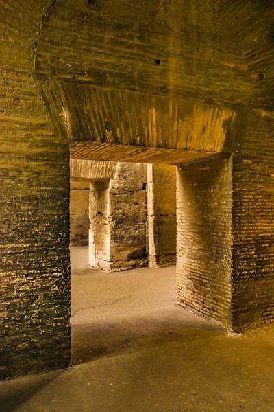 Roman Coliseum Interior View, Rome, Italy — Stock Photo, Image