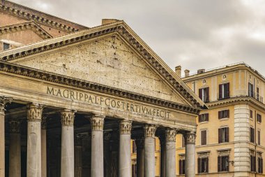 Pantheon dış görünümü, Roma, İtalya