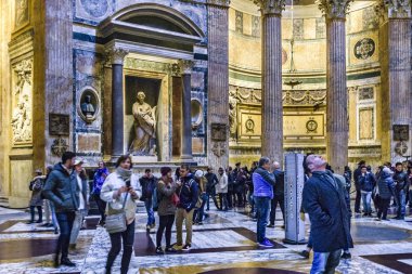 Pantheon Interior View, Roma, Italya