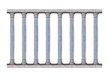 Corintian sipariş sütun izole fotoğraf