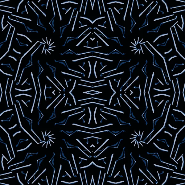 어두운 민족 날카로운 원활한 패턴 — 스톡 사진