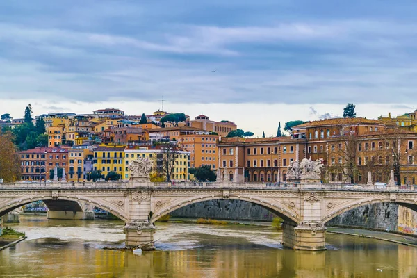 Tiber River Rome Cityscape — Stock Photo, Image