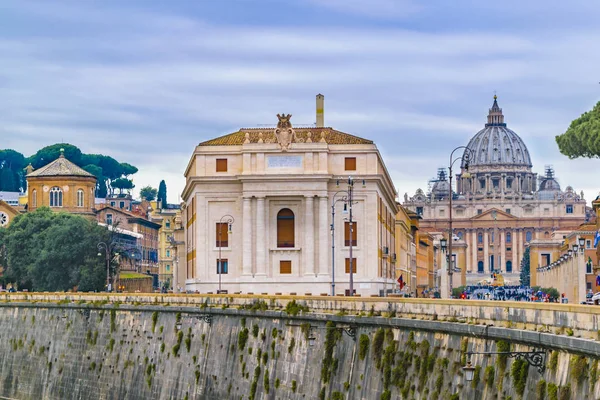 Rio Tibre Roma Cityscape — Fotografia de Stock