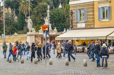 Piazza del Popolo, Roma, İtalya