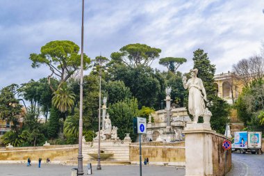Piazza del Popolo, Roma, İtalya
