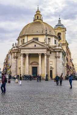 Piazza del Popolo, Roma, İtalya