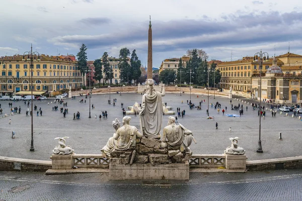 ローマ,イタリアのポポロ広場 — ストック写真