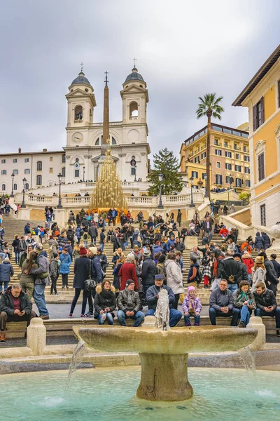 Piazza di spagna, Řím, Itálie — Stock fotografie