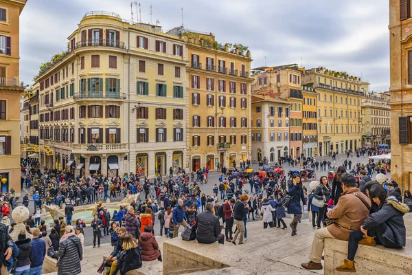 Piazza di spagna, Rzym, Włochy — Zdjęcie stockowe