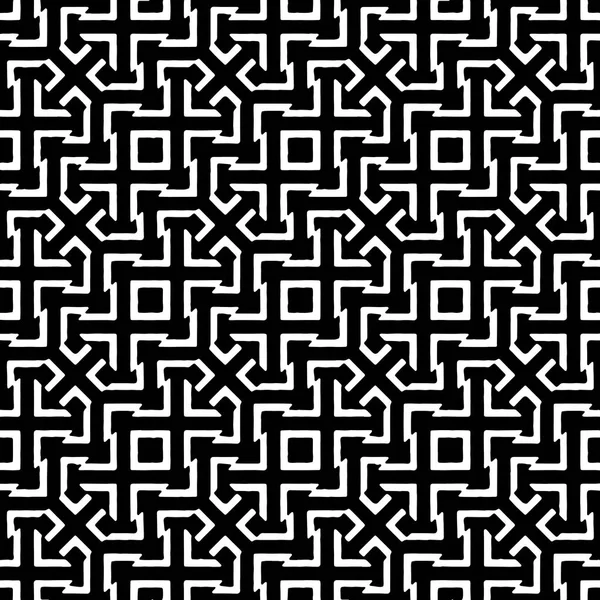 Black and White Ethnic Intricate Pattern — Stock Photo, Image