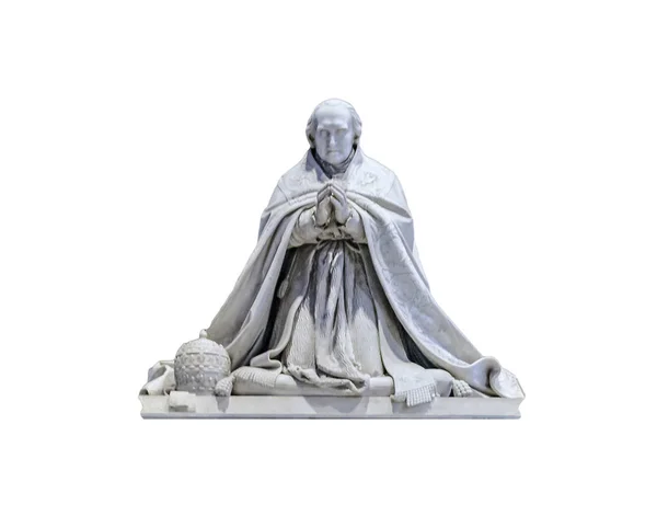 Papa escultura aislado foto — Foto de Stock