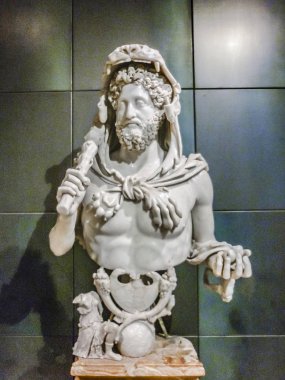 Capitoline Müzesi 'nde Hercules Sculpture, Roma, Italya