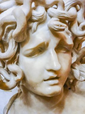Capitoline Museum 'da Medusa Sculpture, Roma, Italya