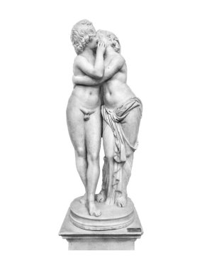 Eros ve psyche heykel Izole fotoğraf