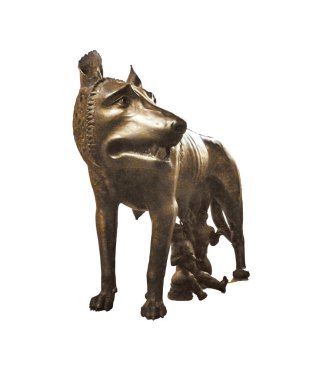 Capitoline Müzesi 'nde o Wolf Sculpture, Roma, Italya