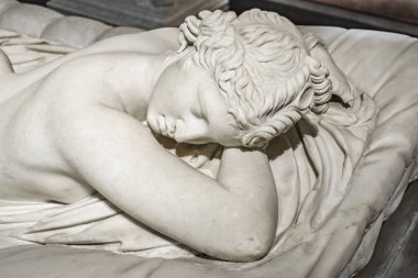 Woman Sculpture Villa Borghese Gallery, Rome, Italy clipart