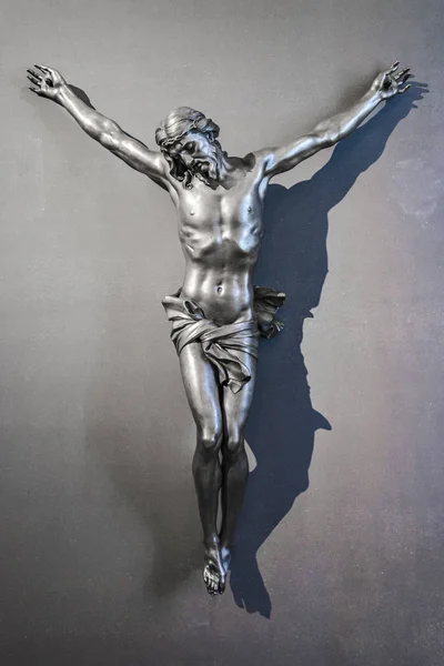 Jesus Kristus bronsskulptur — Stockfoto